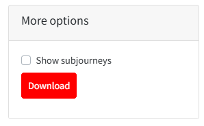 Figure 5: Show subjourneys