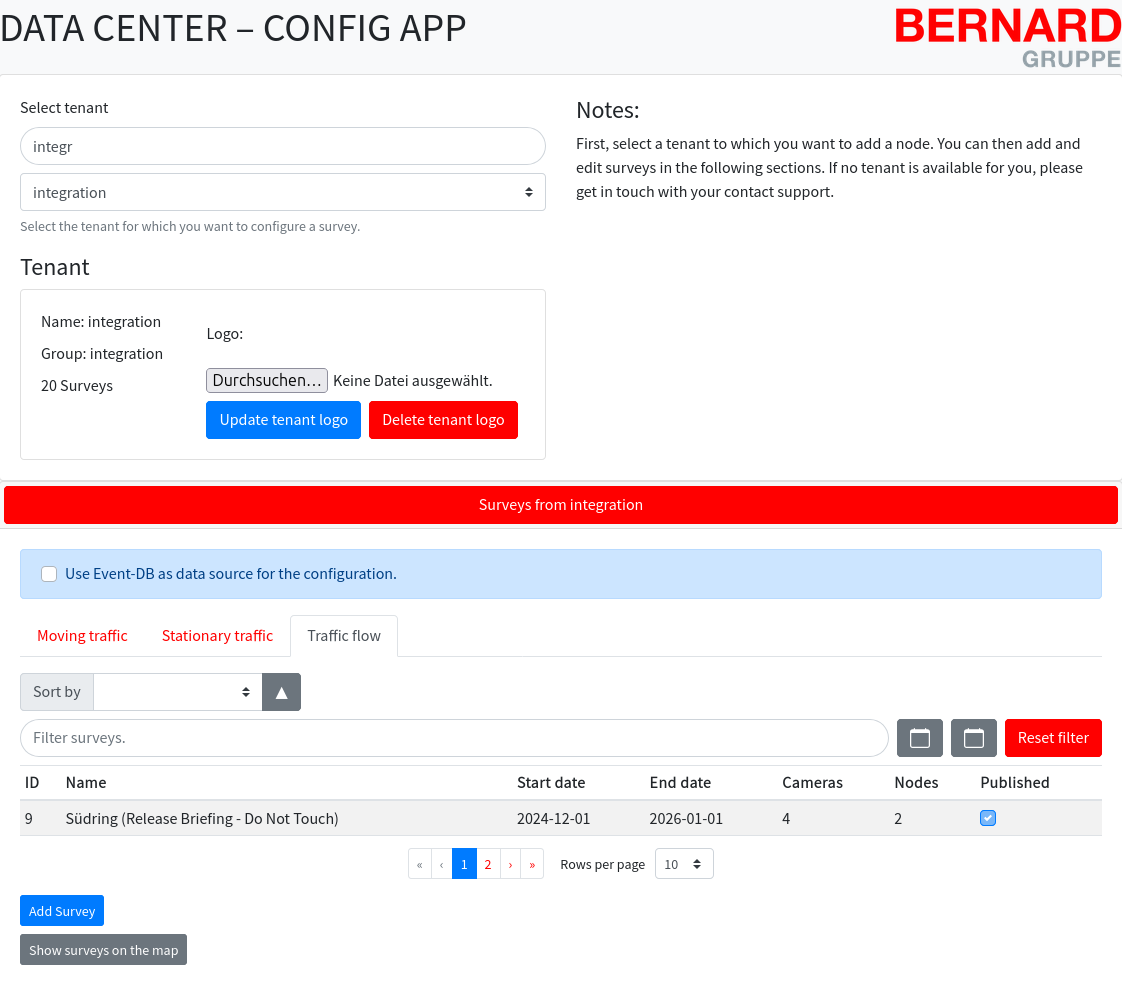 Figure 1: Tenant & Survey