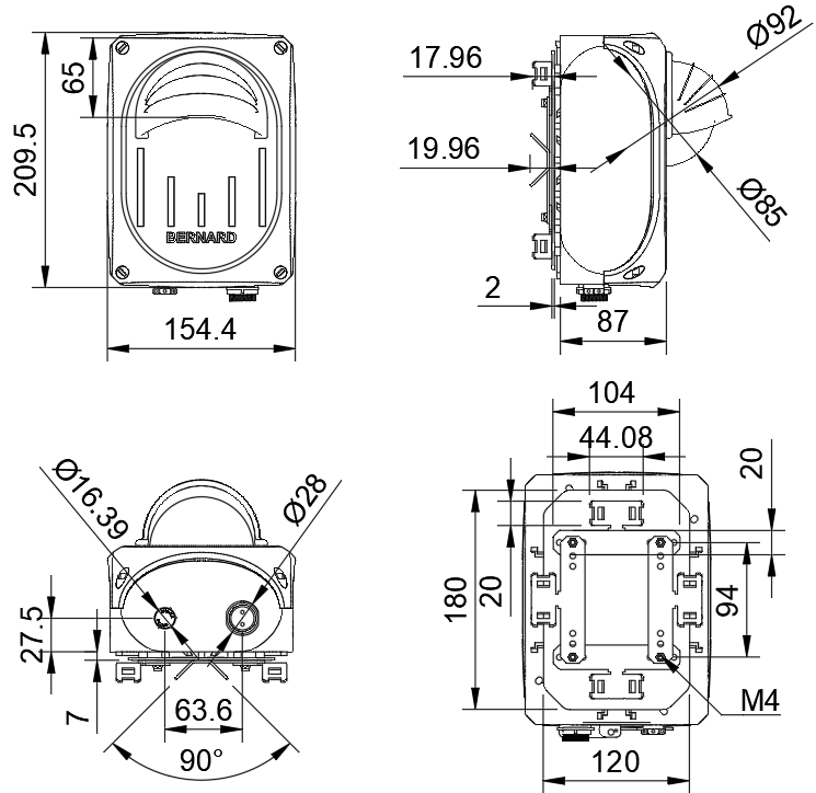 BMA dimensions