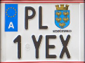 Beispiel zweizeiliges EU-Kennzeichen