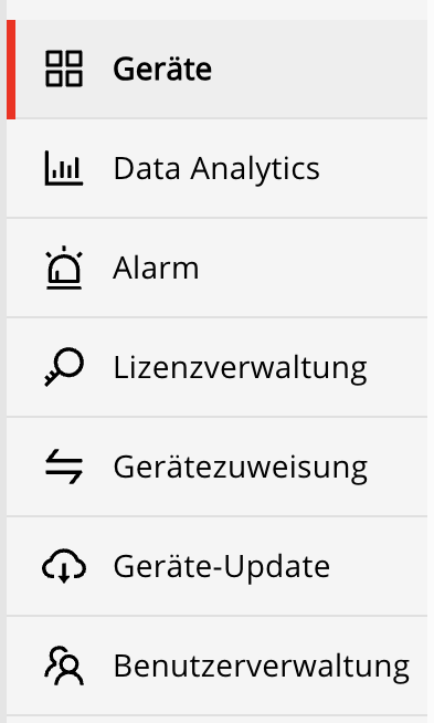 Seitenleisten-Navigation fuer Administratoren